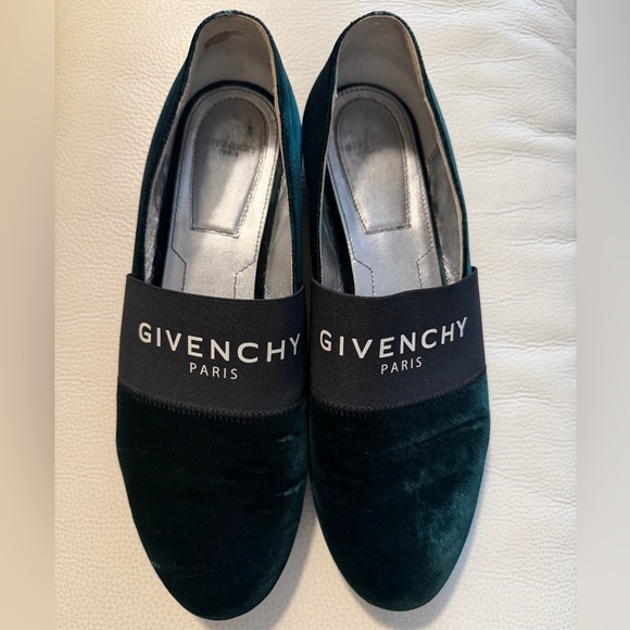 Givenchy Shoes - Givenchy Black and Dark Green Women's Loafers